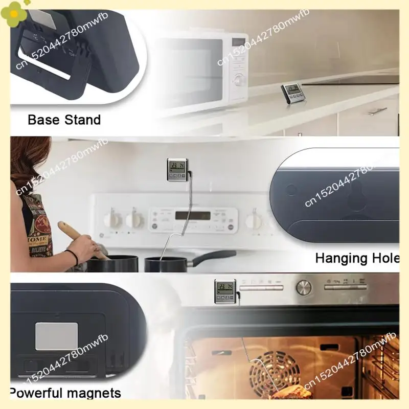 LDHL TP710 Digital Timing Food Thermometer Temperature Meter With Timer-Function Meat Probe Electronic Kitchen Tools For BBQ