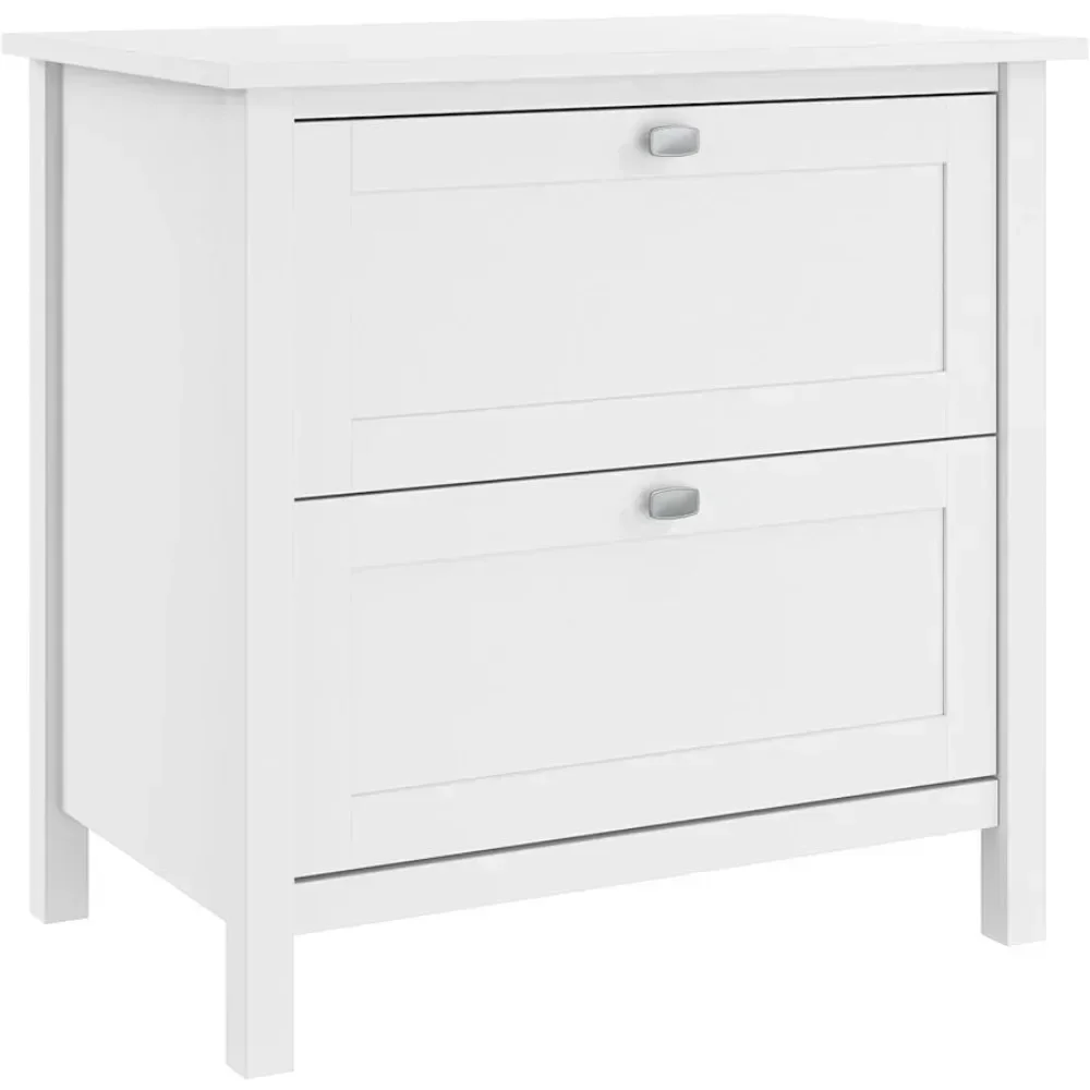 

2 Drawer Lateral File Cabinet in Pure White Storage for Home Office Workspace Freight Free Filing Cabinets Furniture