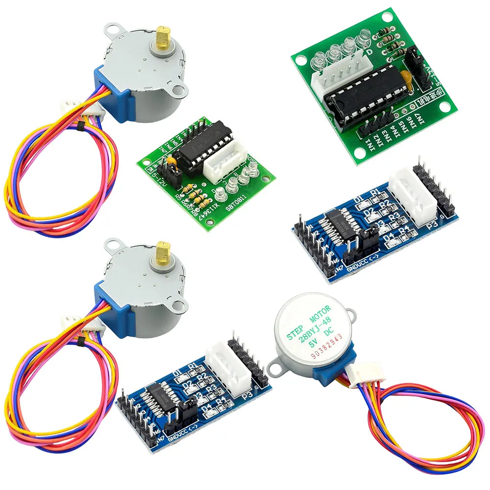 5V 4-Phase Driver Controller Board Multi-Channel Output 28BYJ-48 ULN2003 Stepper Motor Development Board Electronic Components