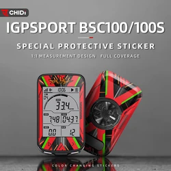 Para IGPSPORT BSC100 100S bicicleta GPS pantalla táctil pegatina decorativa impermeable y resistente a los arañazos opciones de personalidad disponibles