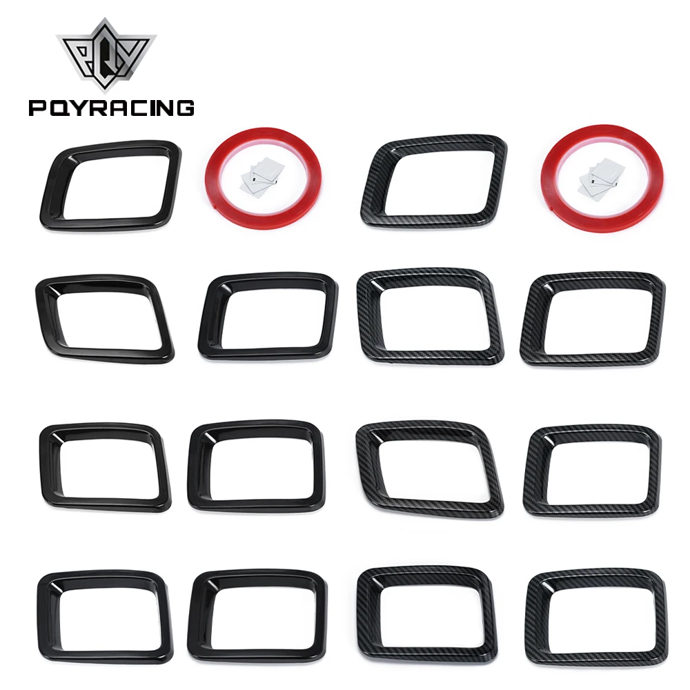 7PCS Car Front Grille Cover Grill Ring Inserts Frame Trims Kit Fit Suitable For Jeep Compass 2017 2018 2019 2020 Inserts Cover