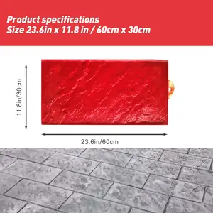 Rechteckige Betonsteinversiegelungen, Mattentextur, gleiche Schieferboden, Landschaftsgestaltung im Freien 8 Hauptverkaufsmarken Betonboden - №2