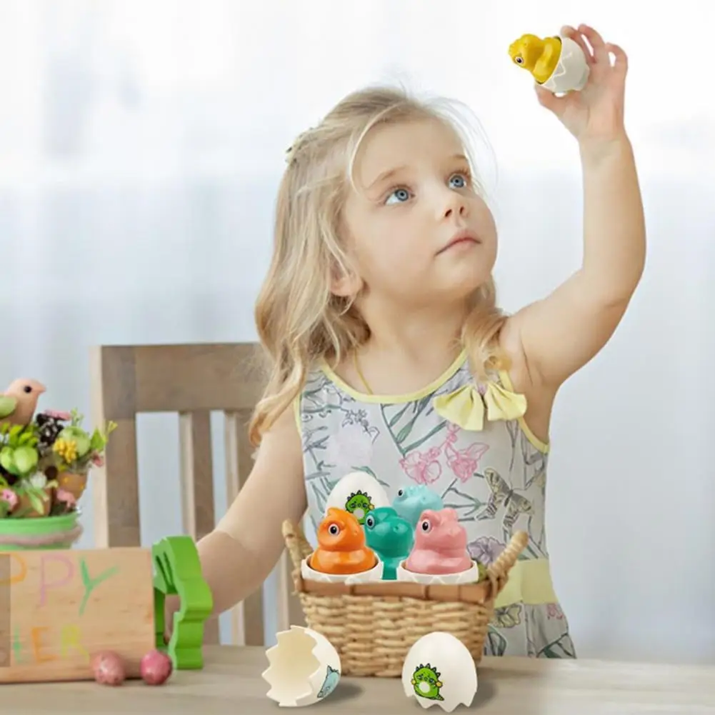 Ensemble de jouets œuf de dinosaure avec boîte de rangement pour documents, jouets pour tout-petits