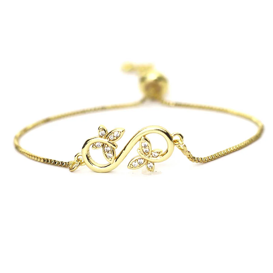 Premium Women Chain Bracelet Gold Color Evil Eyes Turtle Butterfly Flower Cross Braslet Perfect Gift For Girlfriend Beach Joias