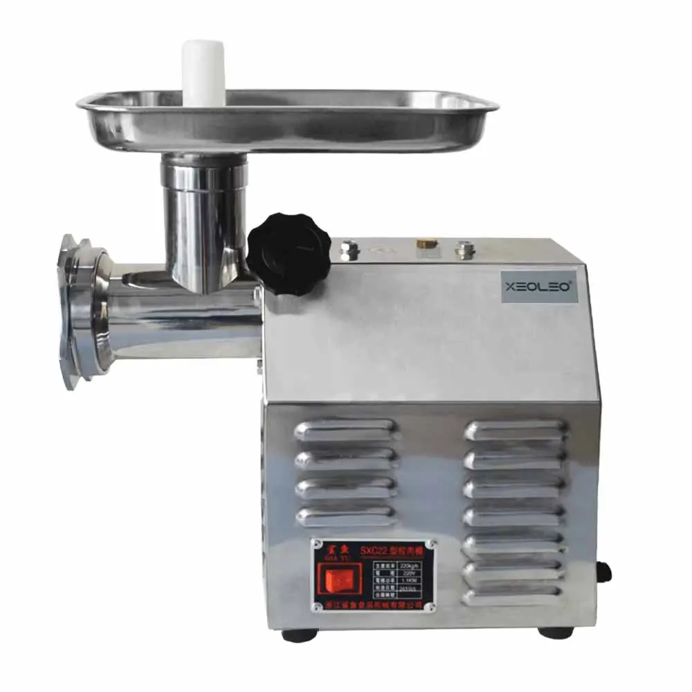 

XEOLEO Commercial 220kg/h Stainless Steel Electric Industrial Meat Grinder Multifunctional Meat Processing Plant
