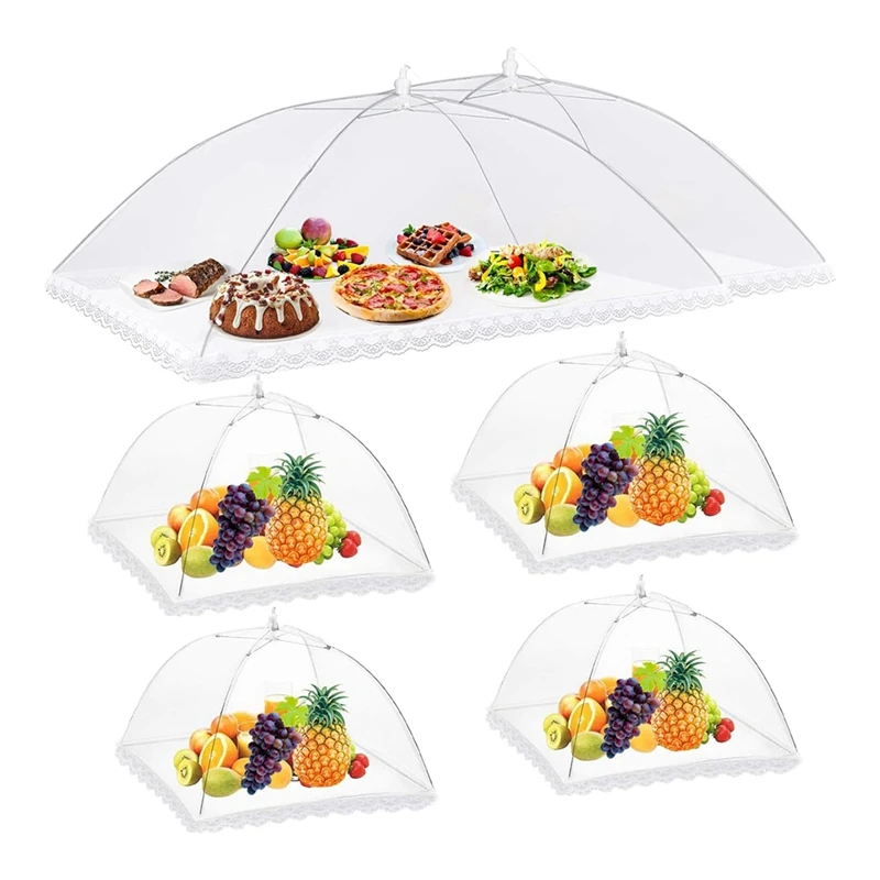 6Packs Food Covers For Outside Mesh, Food Tents/Food Covers For Outdoors, Outdoor Food Covers Food Net Picnic