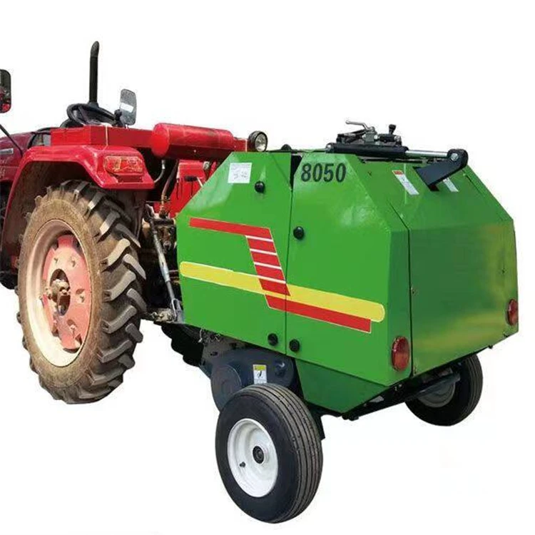 Hot Sale Self-Powered Mini Round Hay Straw Automatic Leaf Balers Henan Core Engine Component High Productivity Farm Use