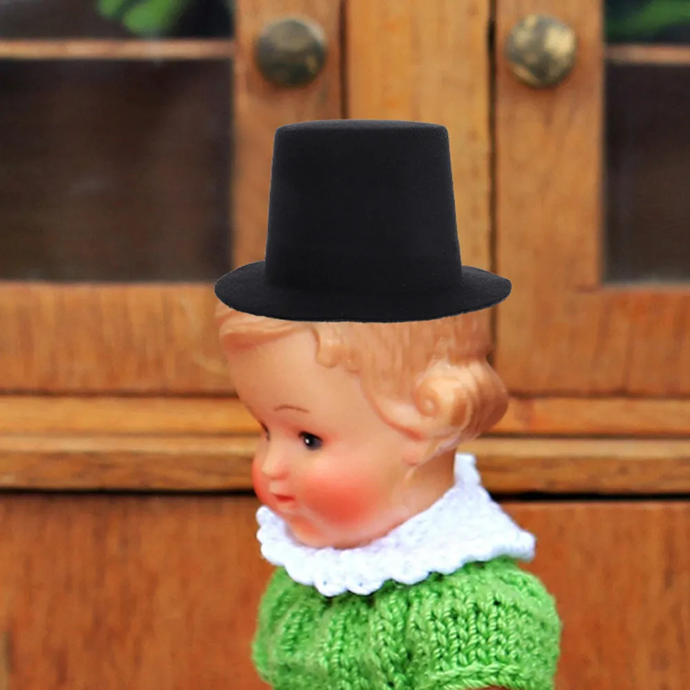 Small Mini Top Hat Decorative Cap for Crafts Cosplay Dress Up Cute Tiny Hats Accessories Small Tops Hat