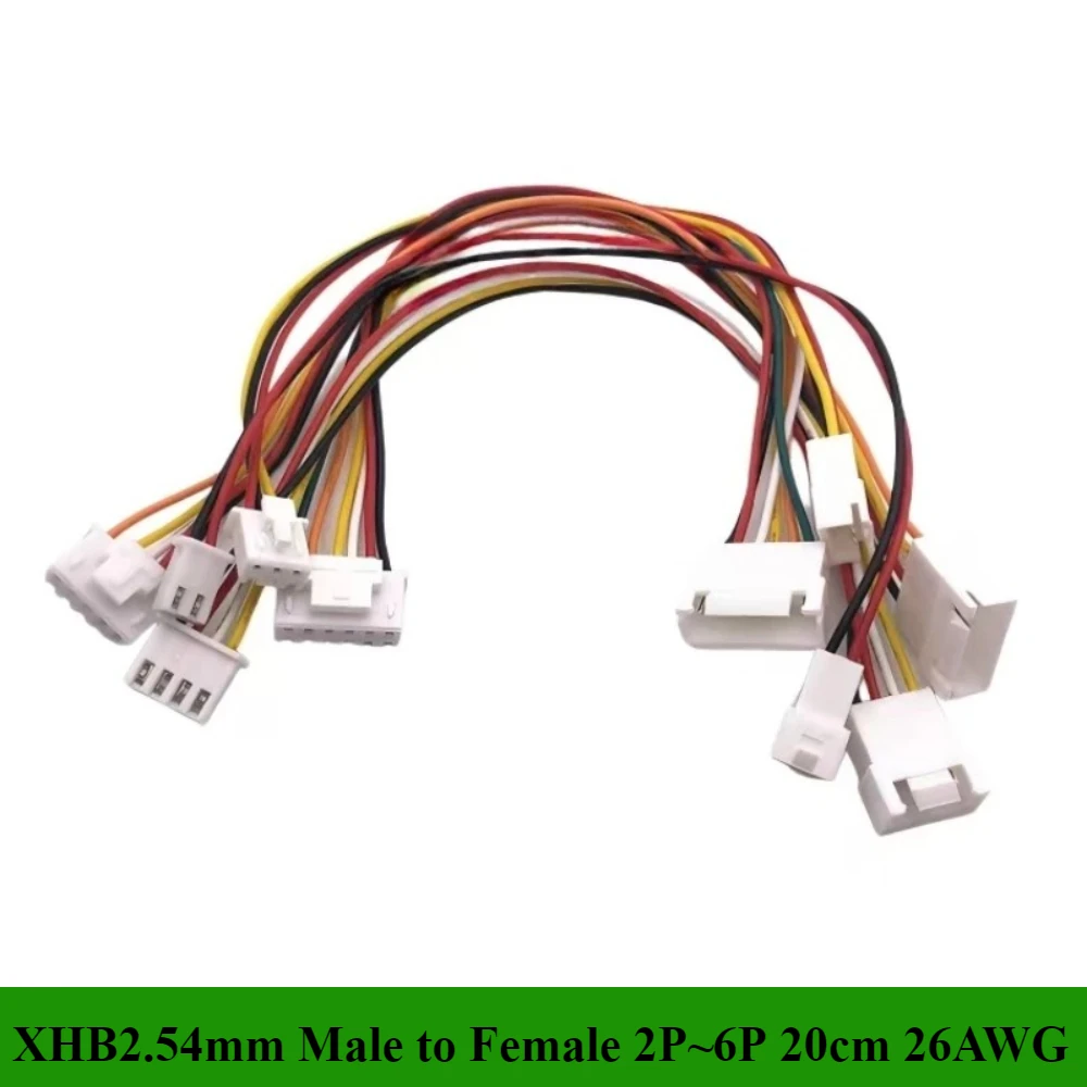 

XHB2.54 Pitch 2.54mm Terminal Wire Male to Female Double Head with Lock Buckle Cable Length 20cm 26AWG Electronic Wire Connector