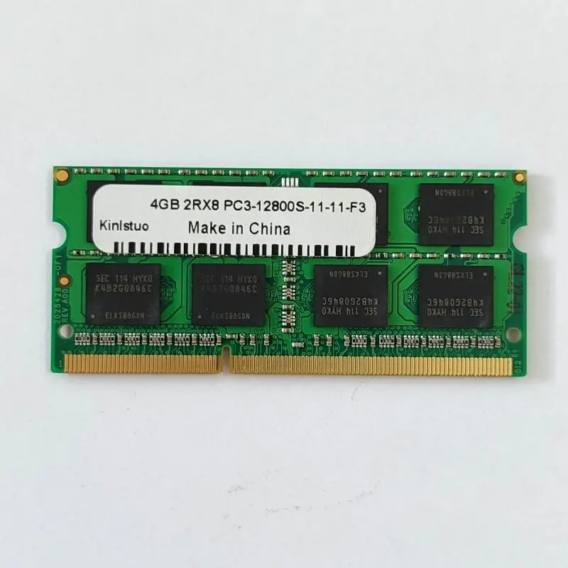 Kinlstuo الكباش DDR3 4 جيجابايت 1600 ميجا هرتز ذاكرة المحمول ddr3 4 جيجابايت 2RX8 PC3-12800S-11-11-F3 دفتر ميموريا SODIMM 1.5 فولت 204PIN