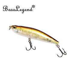 BassLegend Fishing Topwater Lure Surface Walk The Dog Bass Pike Z Claw Original Wobbler Stick Bait WTD Walker 100mm 20g