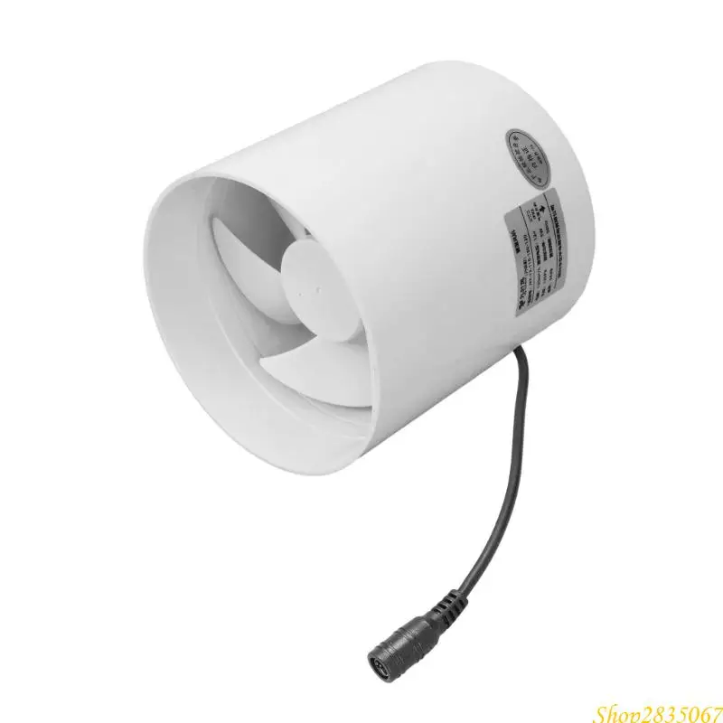 

4-дюймовый компактный линейный ускоритель Канальный вентилятор Вентилятор для удаления дыма Вентилятор для эффективного качества