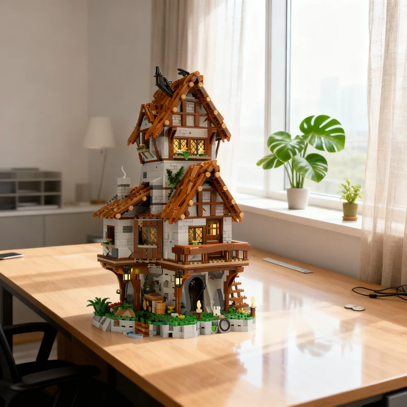 

2251pcs MOC THE ISLAND Castle Model Building Blocks Creative DIY Gift Display Decor Assemble Premium Adult Kids Desk Home Toy