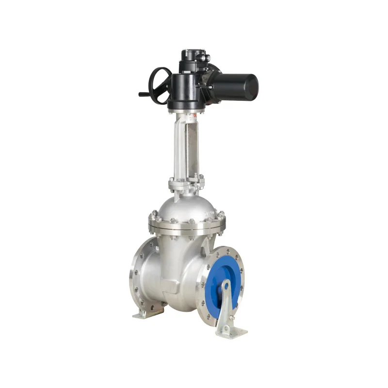 Stainless Steel Multi-Turn Electric Actuated Gate Valve, Double Flange Soft Seal for Industrial Piping