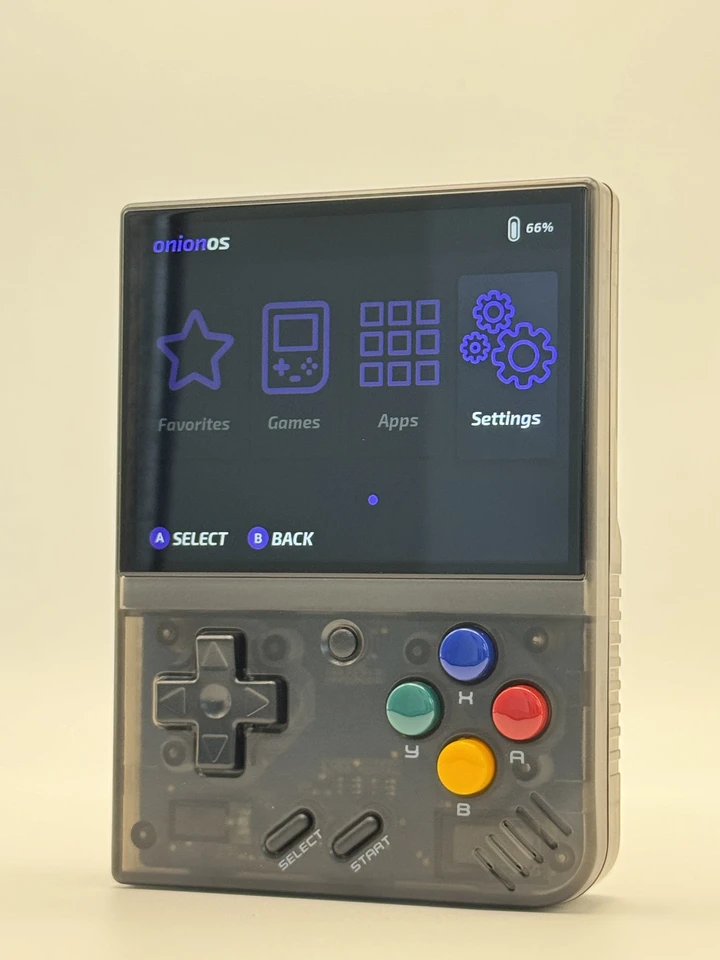 MiyooMini＋ onionOS Successfully installed OnionOS and added box art to my games