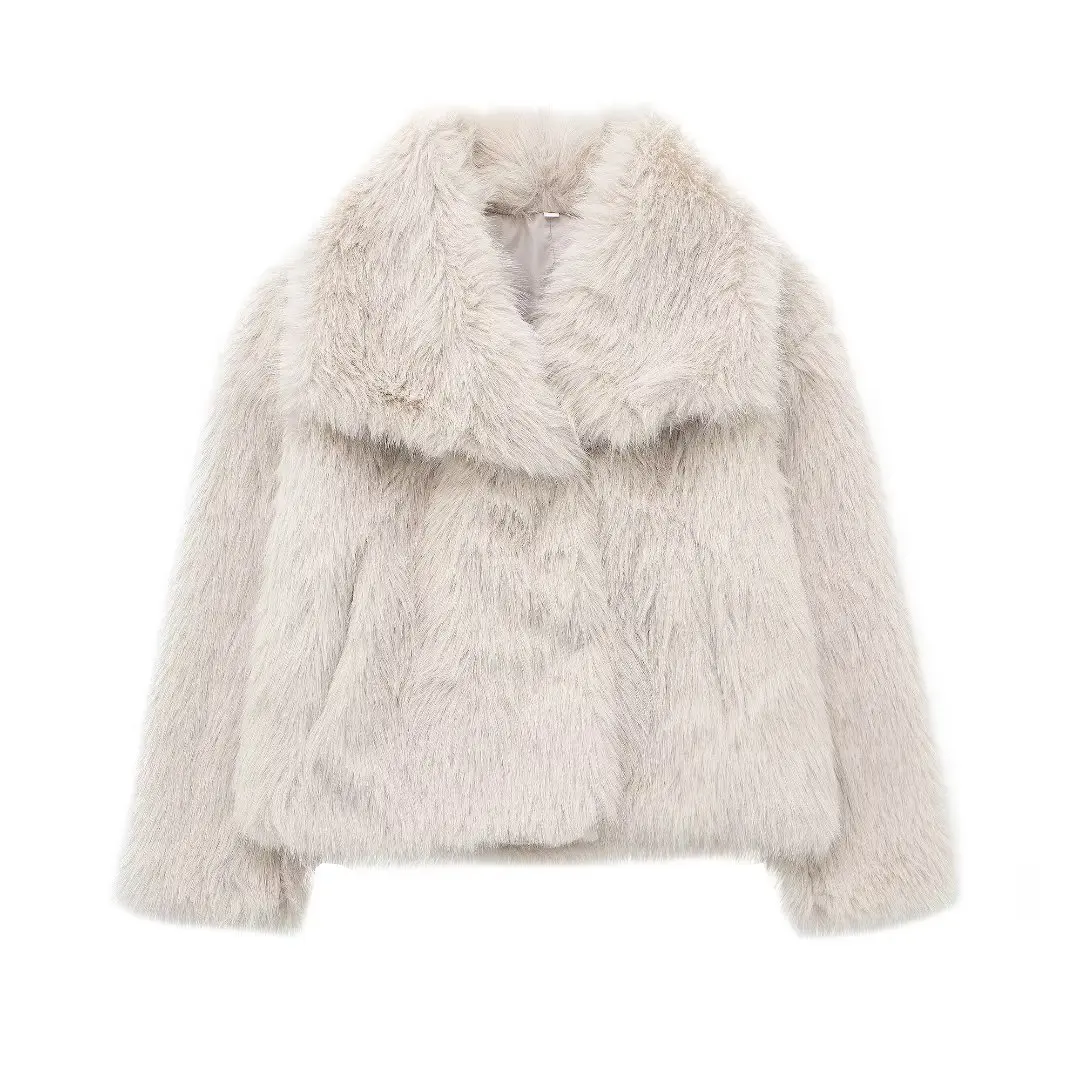 Winter dameskleding American Vintage kampeeroutfit mode Temperament socialite Kunstbontjas