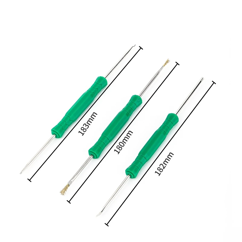 6ชิ้นอุปกรณ์ช่วยในการดูดตะกั่วบัดกรีแผงวงจรเครื่องมือเสริม SOLDER Las เครื่องมือซ่อมแซมอุปกรณ์ทำความสะอาดกล้อง PCB