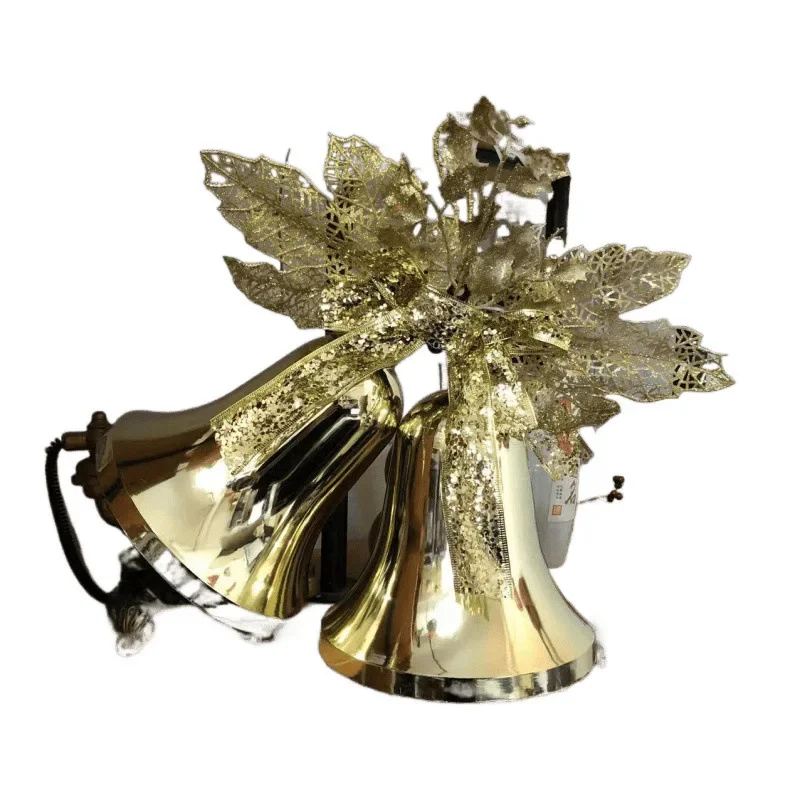 

Christmas bell 80cm large shopping mall hotel decoration hanging against bell horn gold Christmas pendant