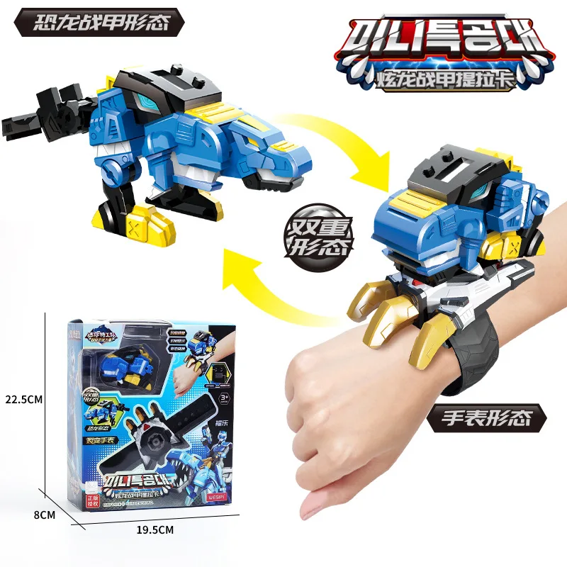 Genuine MiniForce X Secret Service Watch Toy Boy Mecha Robot Ruper Dinosaur Power Deformation Toy Suit Action Figures Kids Gifts