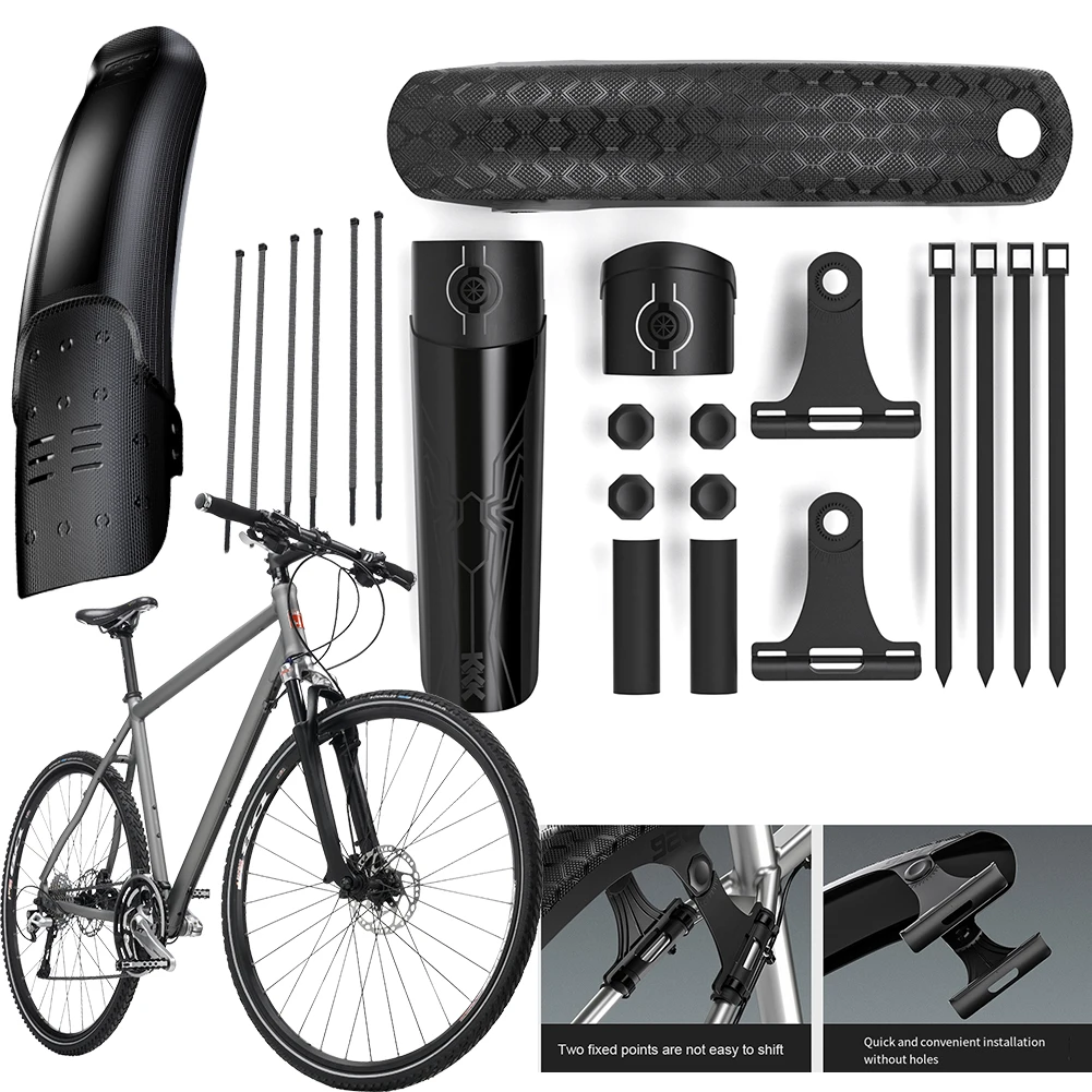 

Bike Tire Wheel Mudguard Lightweight Bike Front Rear Mudguard Bike Hard Shell Mudguard for MTB Mountain Bike Road Bike