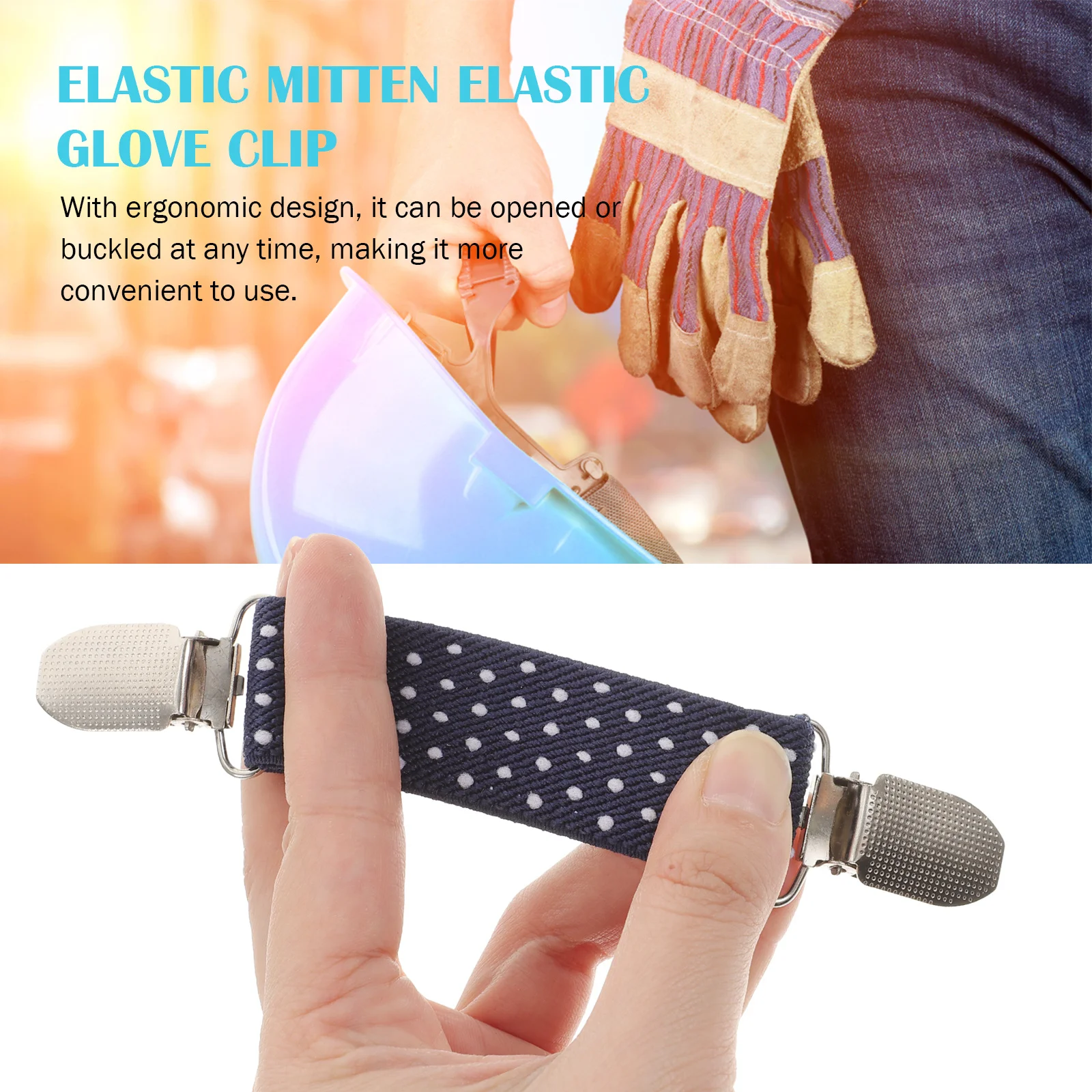 

4Pcs Kids Glove Clips Sturdy Easy Use Winter Mittens Holder Clips Nonslip for Toddlers Pant Waist Tightener Pant Waist Tightener