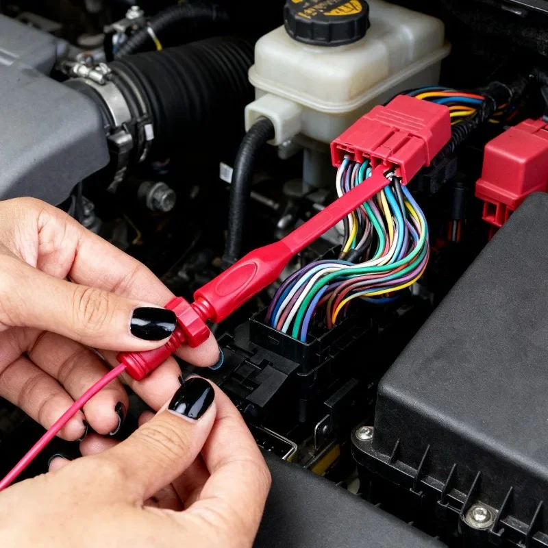 إصلاح السيارات ثقب التحقيق اختبار كليب إبرة تلميح اختبار السلامة كليب 1/2 قطعة اكسسوارات لفحص الدائرة التلقائية أداة تشخيصية #6