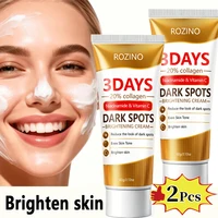 Crème éclaircissante pour les pores et les taches brunes en 3 jours, contenant du collagène, de la niacinamide et de la vitamine C, hydrate en profondeur, réduit l'apparence des taches brunes, resserre les pores, unifi 5