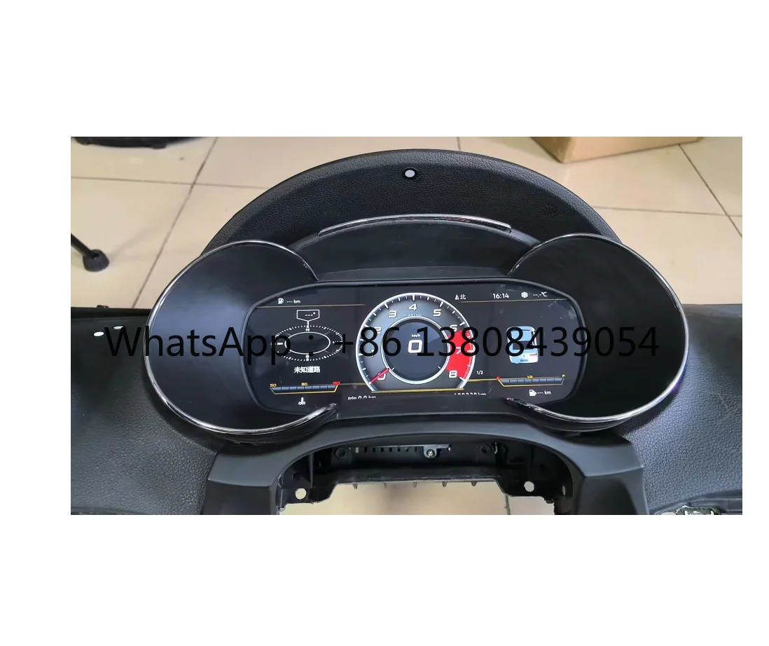 12.3 Inch Linux Car  Speedometer Panel Digital Dashboard Instrument Cluster for Audi TT TTS 2009-2013