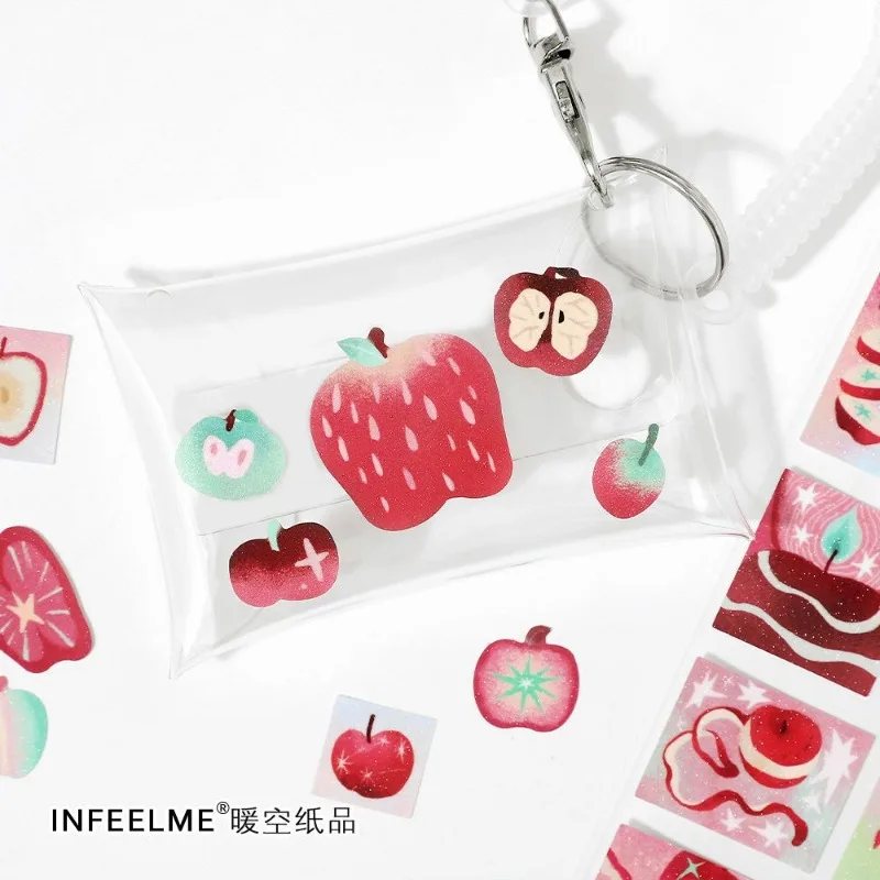 6 قطعة/المجموعة بريق ساندي أبل كوكب ملصق مائي مجلة سجل القصاصات ديكو الشريط الكورية INS الجمالية ملصق لخلفية الكولاج #3