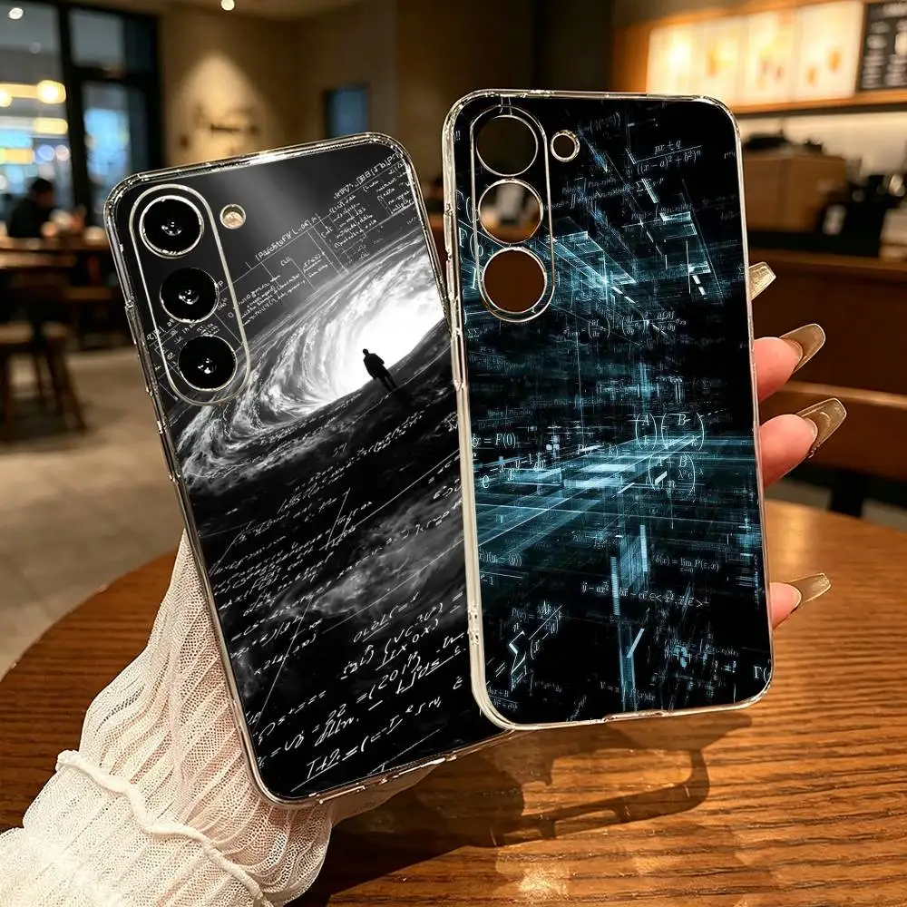Physics Chemical Mathematics  Transparent Case for Samsung A10 12 20 21S 30 31 40 50 51 52 70 71 Cover