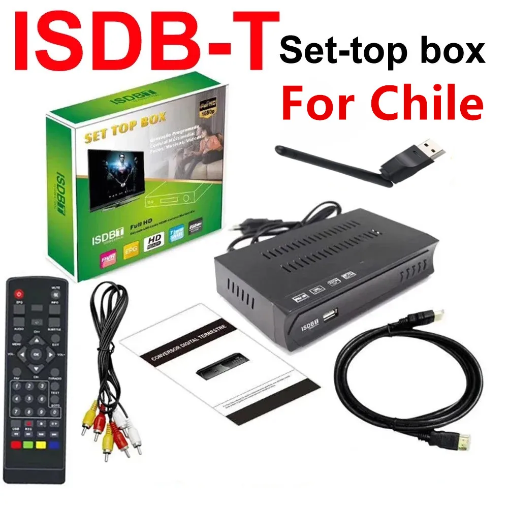 Digital HD FTA ISDB-T Receiver ISDBT Decoder Tv Tuner Terrestrial Tv Conversor for Brazil Argentina Chile Peru Philippines