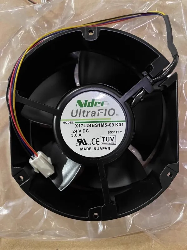 Free shipping Original X17L24BS1M5-09 K01 4-wire 24V 3.8A high air volume imported fan