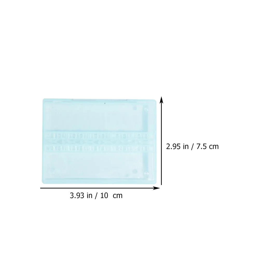 Estuche para cabezal de pulido de manicura, soporte para brocas de uñas con acabado suave, Ideal para kits de entrenamiento de uñas y accesorios de salón, 4 Uds.