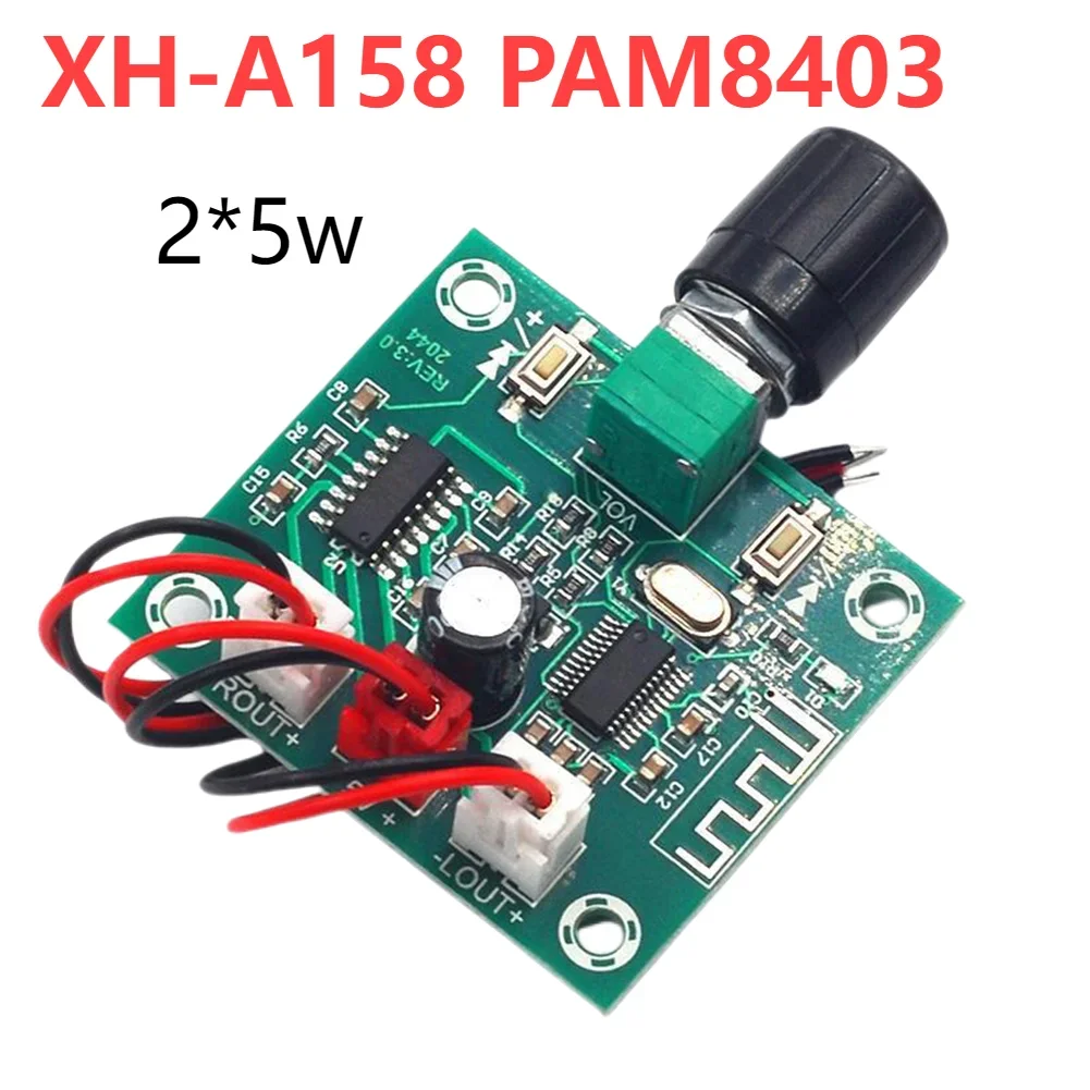 1-2pcs PAM8403 Audio Power Amplifier Board Ultra Clear Bluetooth-compatible 5.0 DIY Wireless Speaker Amplifier Board DC5V