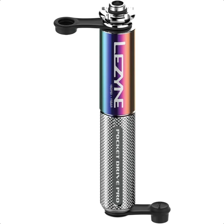 

LEZYNE Pocket Drive Pro Mini Bicycle Hand Pump High Prure 160 PSI Presta Schrader with Vae Core Tool Alloy Bracket Mount Grip T