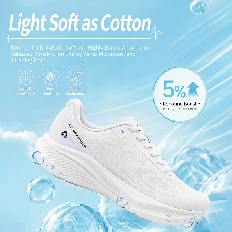 CIERSES Men's Running Shoes New Yunshu Breathable Ultra Light High Elasticity Cushioning Casual Sports Shoes For Women 2631
