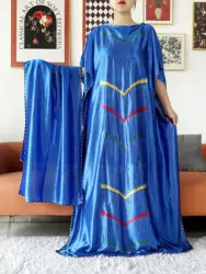 2024 caftano estivo africano donne musulmane abito Abaya caftano abbigliamento tradizionale tessuto stampato Africa Femme Maxi vestito Casual