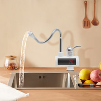 Electric Heater Tap 3000W Instant Heating Faucet 360 Degree Rotation Fast Heating Faucet Digital Kitchen Bathroom Water Heater