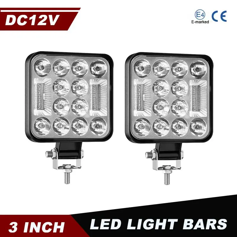 

Super Mini 3 Inch LED Work Light DC12-24V off-road use Spotlight for Truck 4X4 Engineering Vehicle White Amber LED Headlights