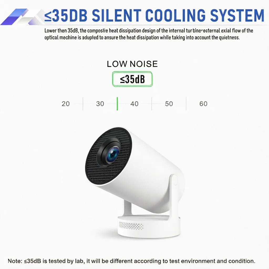 Smart Home Plus - WOOPKER HY300 Plus ミニプロジェクター 4K対応 720P