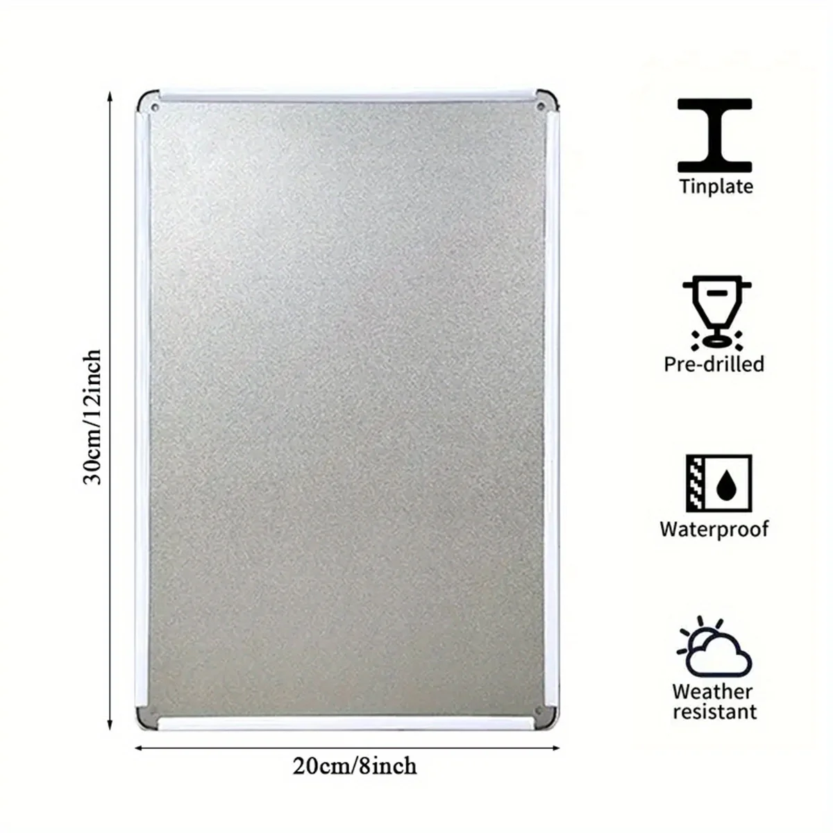 طائرة ثنائية الأبعاد، علامة معدنية تحفيزية "Just Breathe" - مناسبة للديكور في قضبان عائلية أو شرفات أو أحواض ساخنة، 8 × 12 بوصة