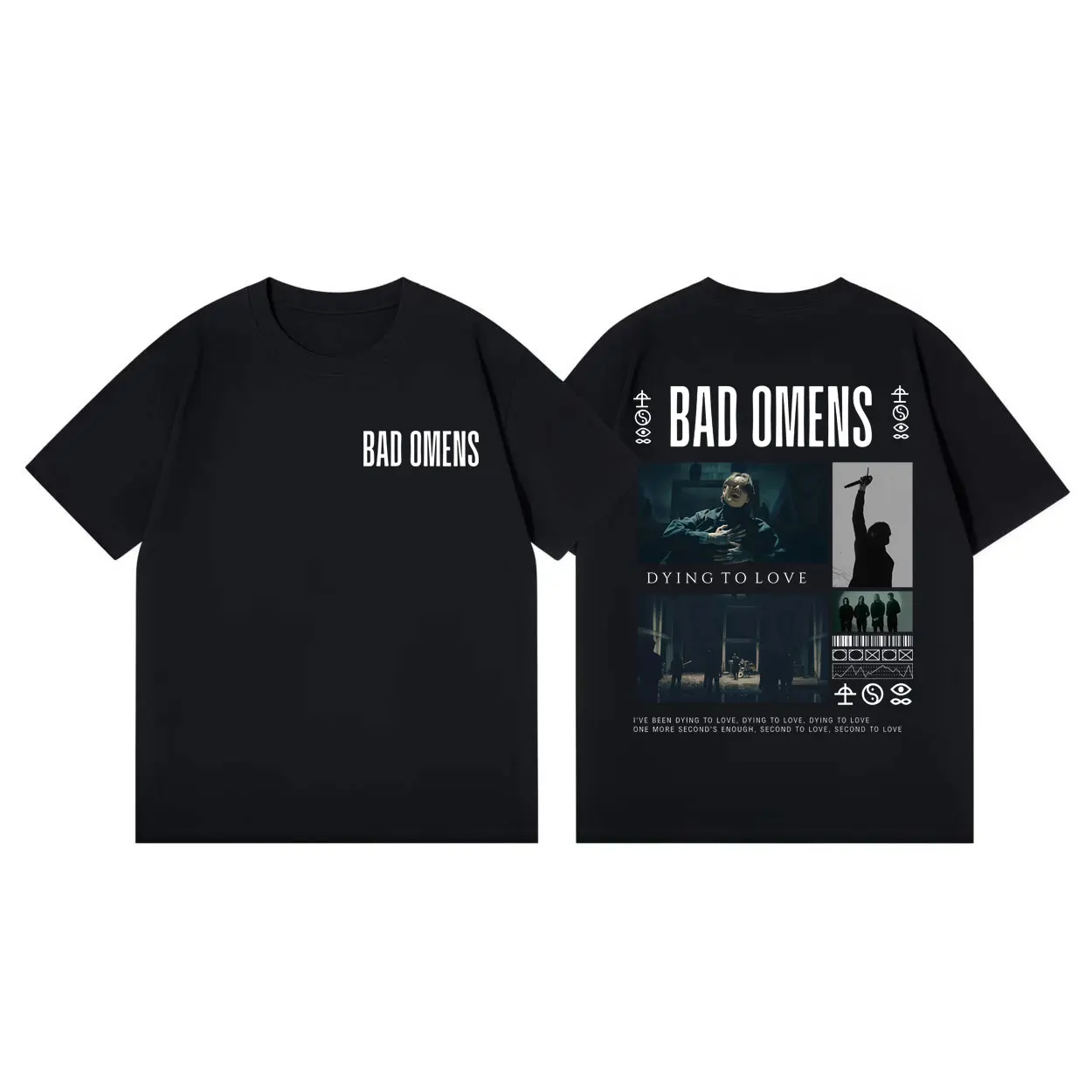 

Bad Omens Rock Band Merch T-shirt Men Women Clothing High Quality Fashion Short Sleeve T Shirts Summer Casual Cotton T-shirts