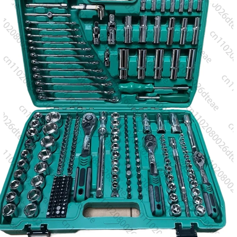 

216-piece repair set Multifunctional sleeve wrench set Combination casing ratchet wrench