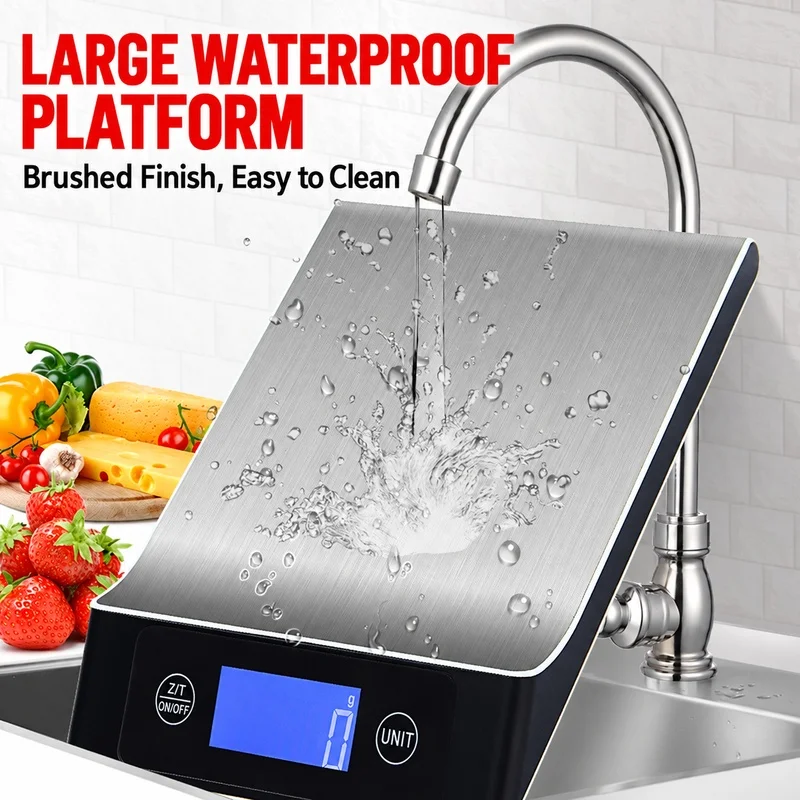 Household stainless steel electronic kitchen scale high-precision baking food weighing scale LCD high-definition display（10kg/1g