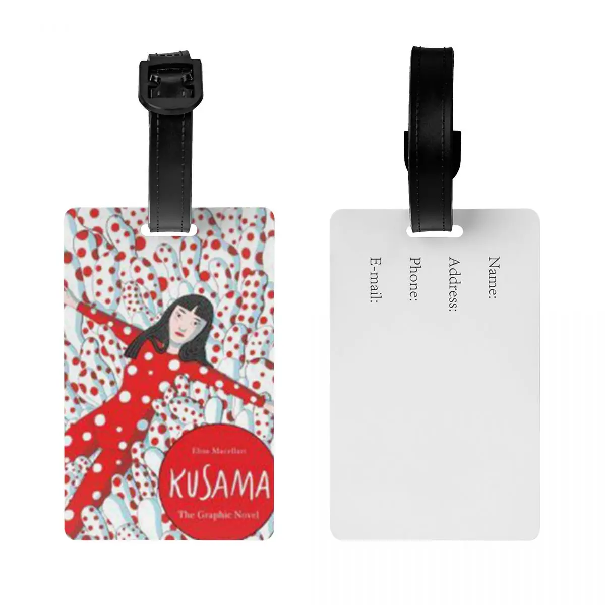 

Бирки для багажа с абстрактным рисунком Яёи Кусамы, аксессуары для чемоданов, бирка для ручной клади, держатель для идентификационной этикетки с именем и адресом