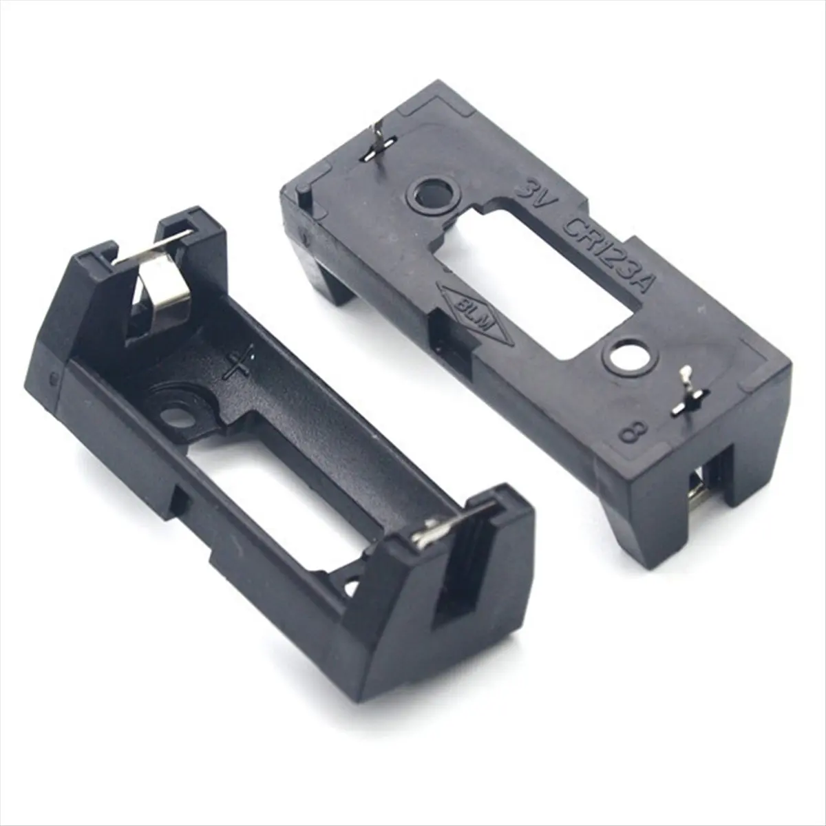 A003 2PCS CR123A 16340 LIR123A Battery Holder 3V Storage Box for Electronics Applications LIR123A Battery Holder