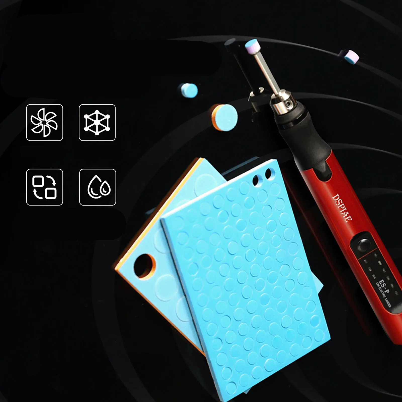 

1Set Sponge Sanding Disc Double Side 5/10mm Sponge Sandpaper Self Adhesive Round Polishing Sponge