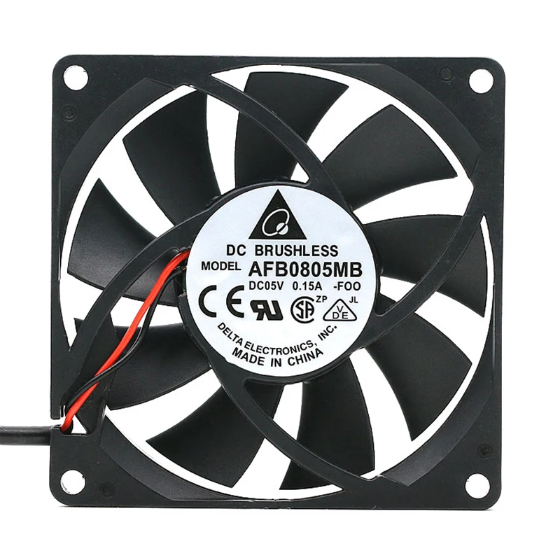 8 سنتيمتر مزدوجة الكرة USB صامت 5 فولت مكبر كهربائي التلفزيون القط Xiaomi صندوق راوتر مروحة التبريد 8015