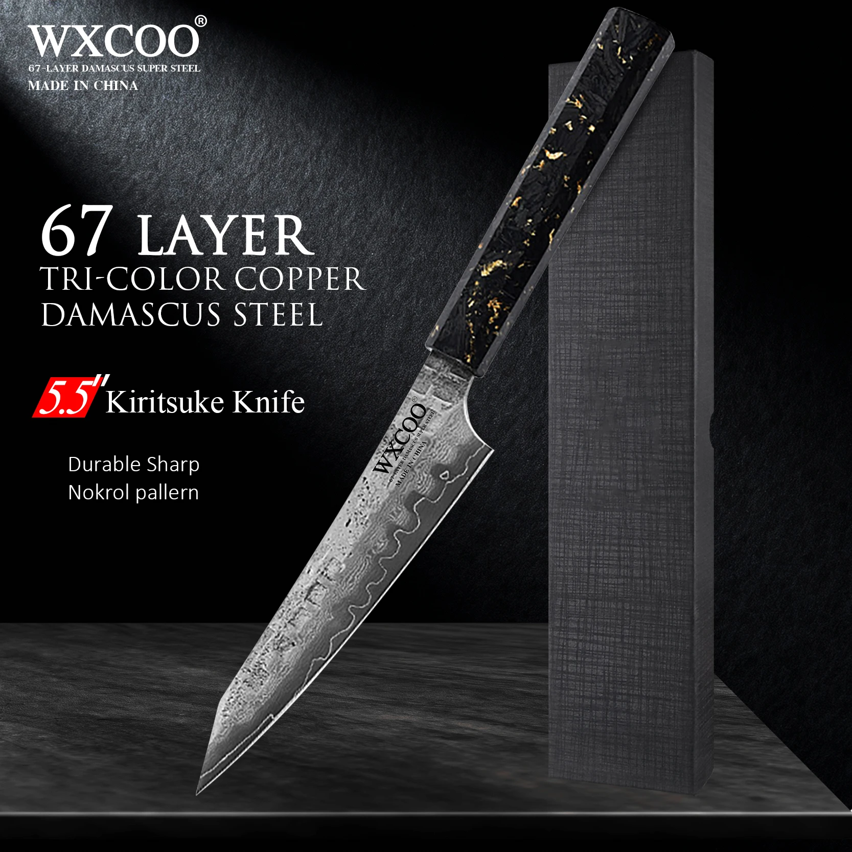 

5.5 Inch Paring Knife VG10 Damascus Steel Utility Knife Sharp Fruit Knife for Cutting Fruit Vegetables Kitchen Peeling Knives