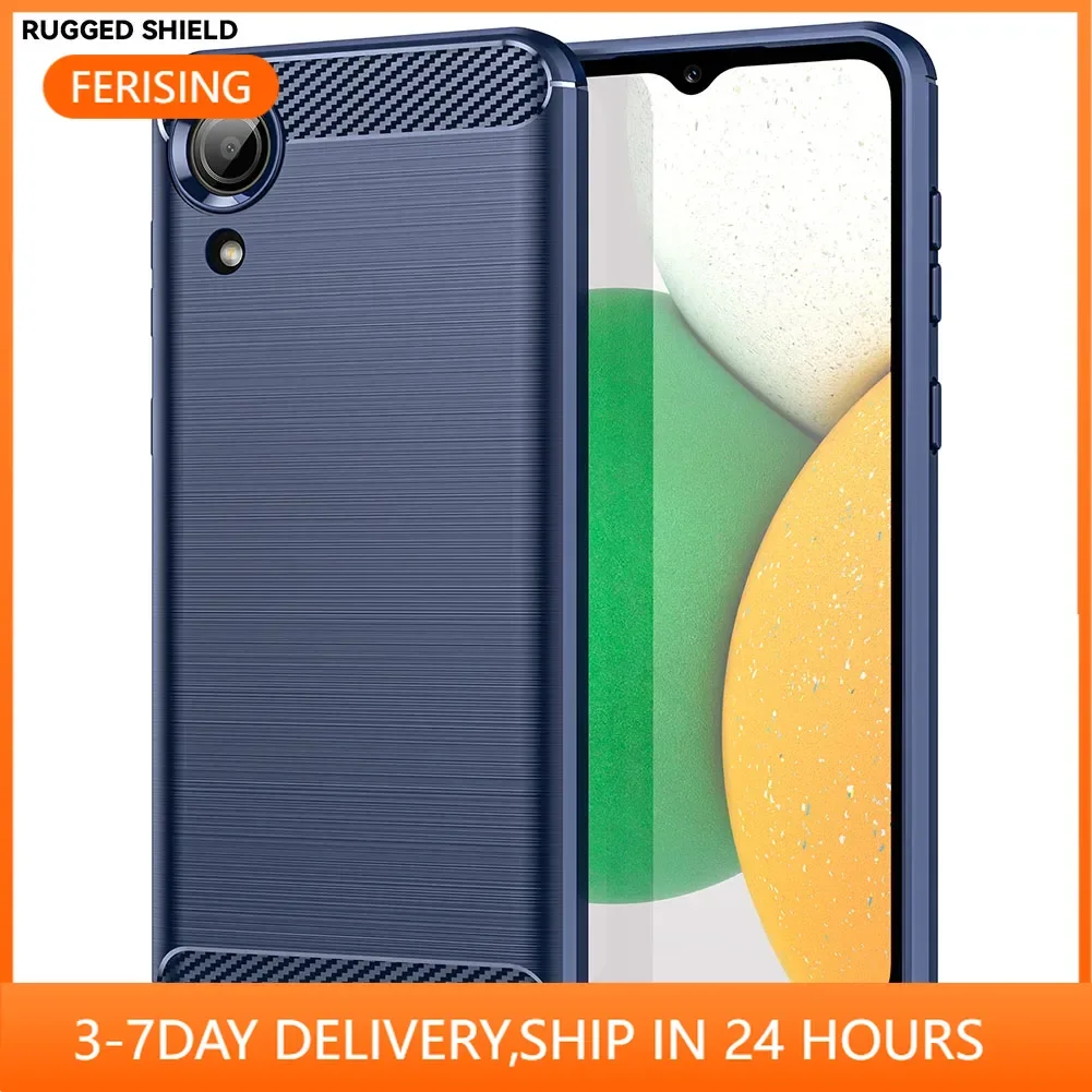 Funda de carbono para Samsung Galaxy A03 A03S, Funda de TPU de fibra suave de silicona Global para Samsung A03 Core A03S US EU 4G 5G, Funda Capa
